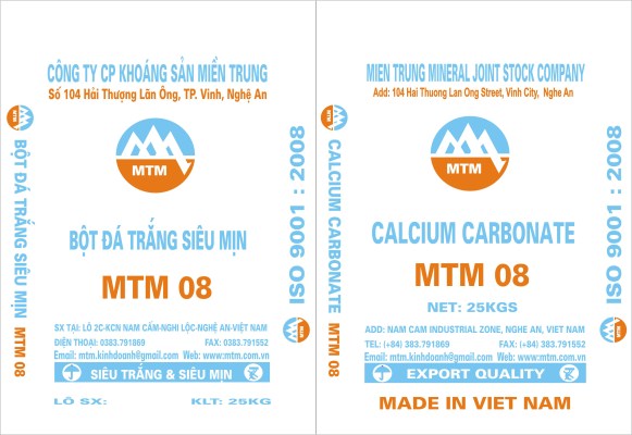 MTM08 - Bột Đá Trắng MTM - Công Ty CP Khoáng Sản Miền Trung