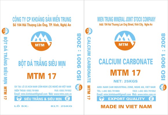 MTM17 - Bột Đá Trắng MTM - Công Ty CP Khoáng Sản Miền Trung