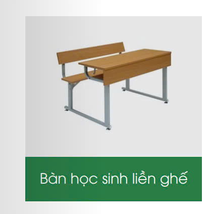 Bàn học sinh liền ghế