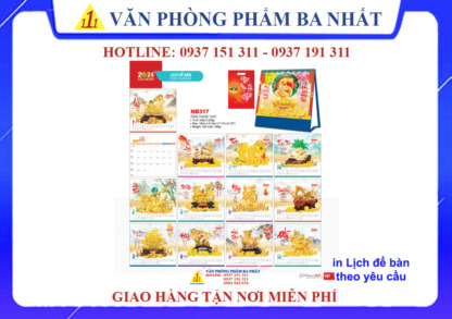 Lịch để bàn chủ đề phong thủy - Văn Phòng Phẩm Ba Nhất - Công Ty TNHH Văn Phòng Phẩm Ba Nhất