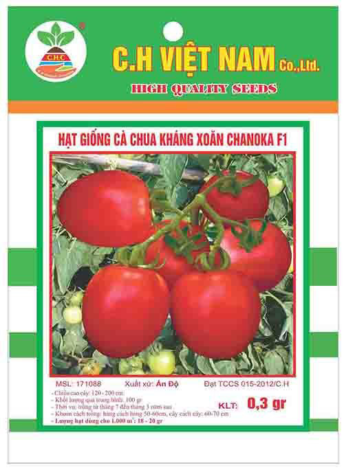 Hạt giống cà chua kháng xoăn Chanoka F1 - Hạt Giống Cây Trồng C.H Việt Nam - Công Ty TNHH C.H Việt Nam