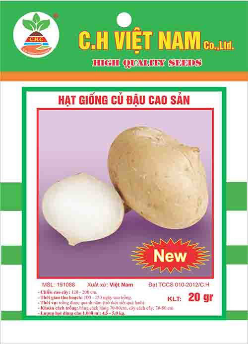 Hạt giống củ đậu cao sản - Hạt Giống Cây Trồng C.H Việt Nam - Công Ty TNHH C.H Việt Nam