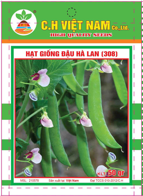 Hạt giống đậu Hà Lan - Hạt Giống Cây Trồng C.H Việt Nam - Công Ty TNHH C.H Việt Nam
