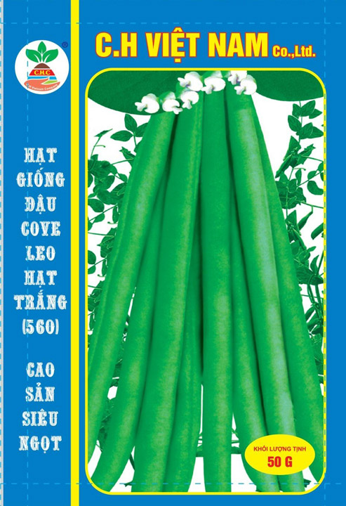 Hạt giống đậu cove leo - Hạt Giống Cây Trồng C.H Việt Nam - Công Ty TNHH C.H Việt Nam