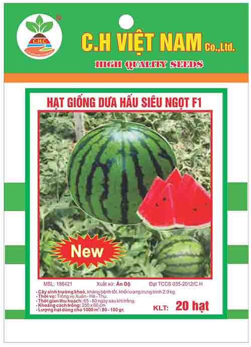 Hạt giống dưa hấu siêu ngọt F1 - Hạt Giống Cây Trồng C.H Việt Nam - Công Ty TNHH C.H Việt Nam