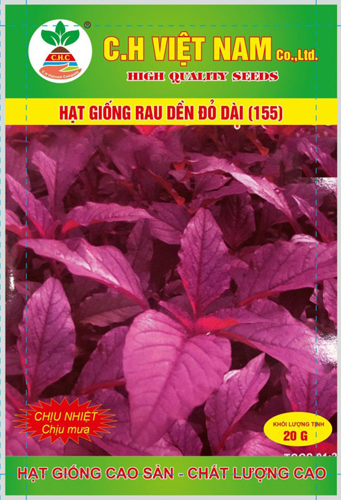 Hạt giống rau dền đỏ dài - Hạt Giống Cây Trồng C.H Việt Nam - Công Ty TNHH C.H Việt Nam