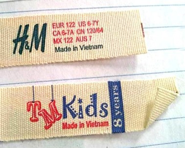 Nhãn mác thực tế