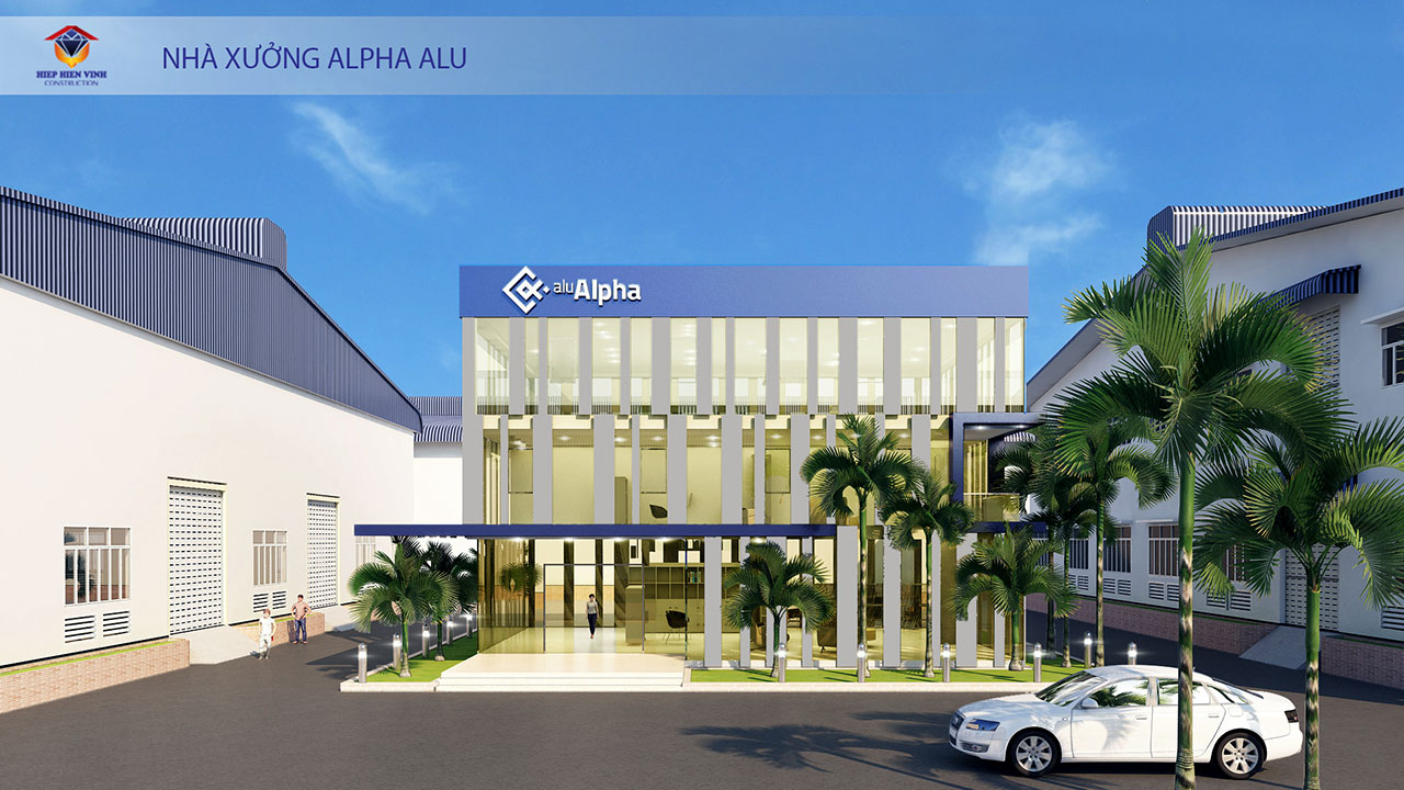 Nhà xưởng Alpha Alu - Xây Dựng Hiệp Hiển Vinh - Công Ty TNHH Thương Mại Dịch Vụ Xây Dựng Hiệp Hiển Vinh
