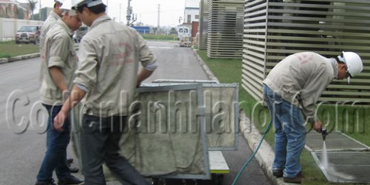 Bảo dưỡng máy điều hòa trung tâm Cty Tabuchi Electric - Cơ Điện Lạnh Hà Nội - Công Ty TNHH Dịch Vụ Công Nghệ Số 1 Việt Nam