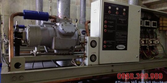 Sửa chữa hệ thống Chiller Carrier tại Nhà Thi Đấu Thể Dục Thể Thao - Cơ Điện Lạnh Hà Nội - Công Ty TNHH Dịch Vụ Công Nghệ Số 1 Việt Nam