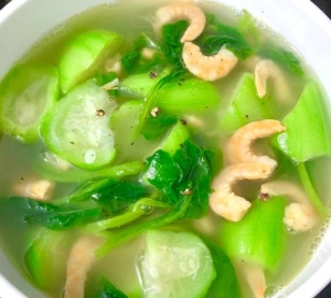 Canh mướp mồng tơi