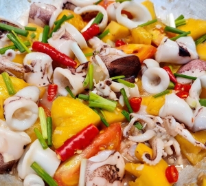 Mực xào