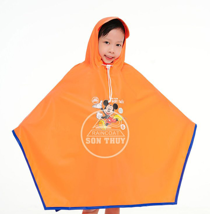 Áo mưa trẻ em có viền - Công Ty Cổ Phần Sản Xuất Và Thương Mại Sơn Thủy<br>(Doanh Nghiệp Khoa Học Công Nghệ)
