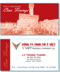 In danh thiếp - In ấn Sáng Tạo - Công Ty TNHH Thiết Kế Tạo Mẫu & In ấn Sáng Tạo