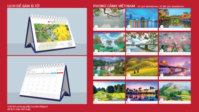 In lịch để bàn - In ấn Sáng Tạo - Công Ty TNHH Thiết Kế Tạo Mẫu & In ấn Sáng Tạo