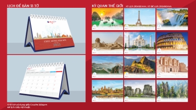 In lịch để bàn - In ấn Sáng Tạo - Công Ty TNHH Thiết Kế Tạo Mẫu & In ấn Sáng Tạo