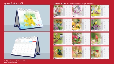 In lịch để bàn - In ấn Sáng Tạo - Công Ty TNHH Thiết Kế Tạo Mẫu & In ấn Sáng Tạo