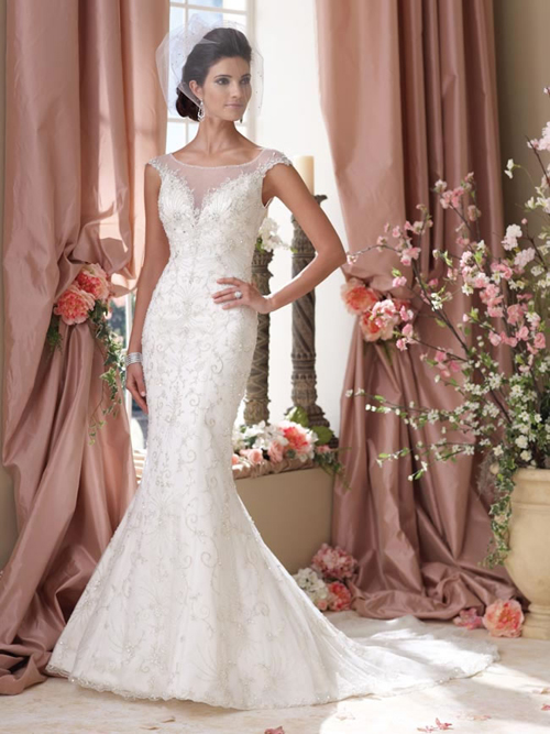 Kết cườm đầm cô dâu