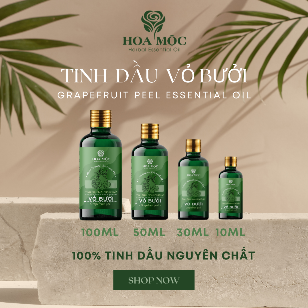 Thiết kế nhãn tinh dầu vỏ bưởi