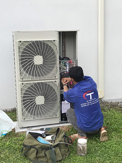 Lắp đặt máy lạnh tủ đứng - Điện Máy Cát Tường - Công Ty TNHH Điện Máy Cát Tường