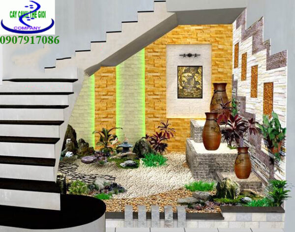 Tiểu cảnh cầu thang
