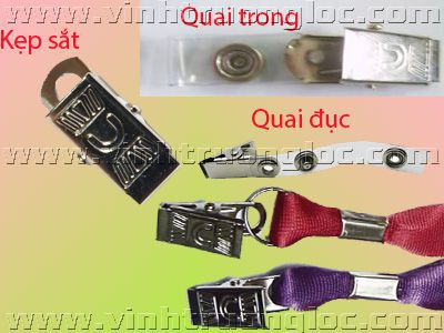 Kẹp sắt treo thẻ - Dây Đeo Thẻ Vĩnh Trường Lộc - Công Ty TNHH TM Vĩnh Trường Lộc