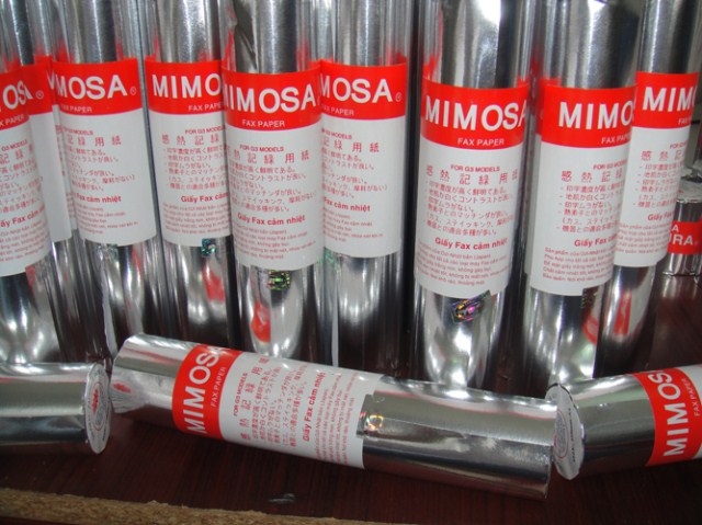 Giấy fax Mimosa - Công Ty TNHH Thương Mại Dịch Vụ Xuất Nhập Khẩu Quang Huy Star
