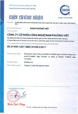 Giấy chứng nhận IEC 61439-1:2011 & IEC 61439-2:2011