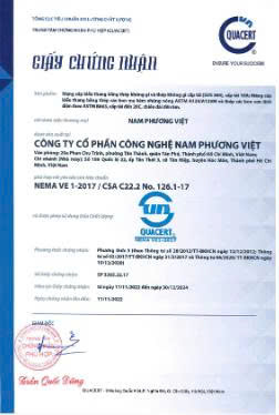Giấy chứng nhận NEMA VE 01-2017