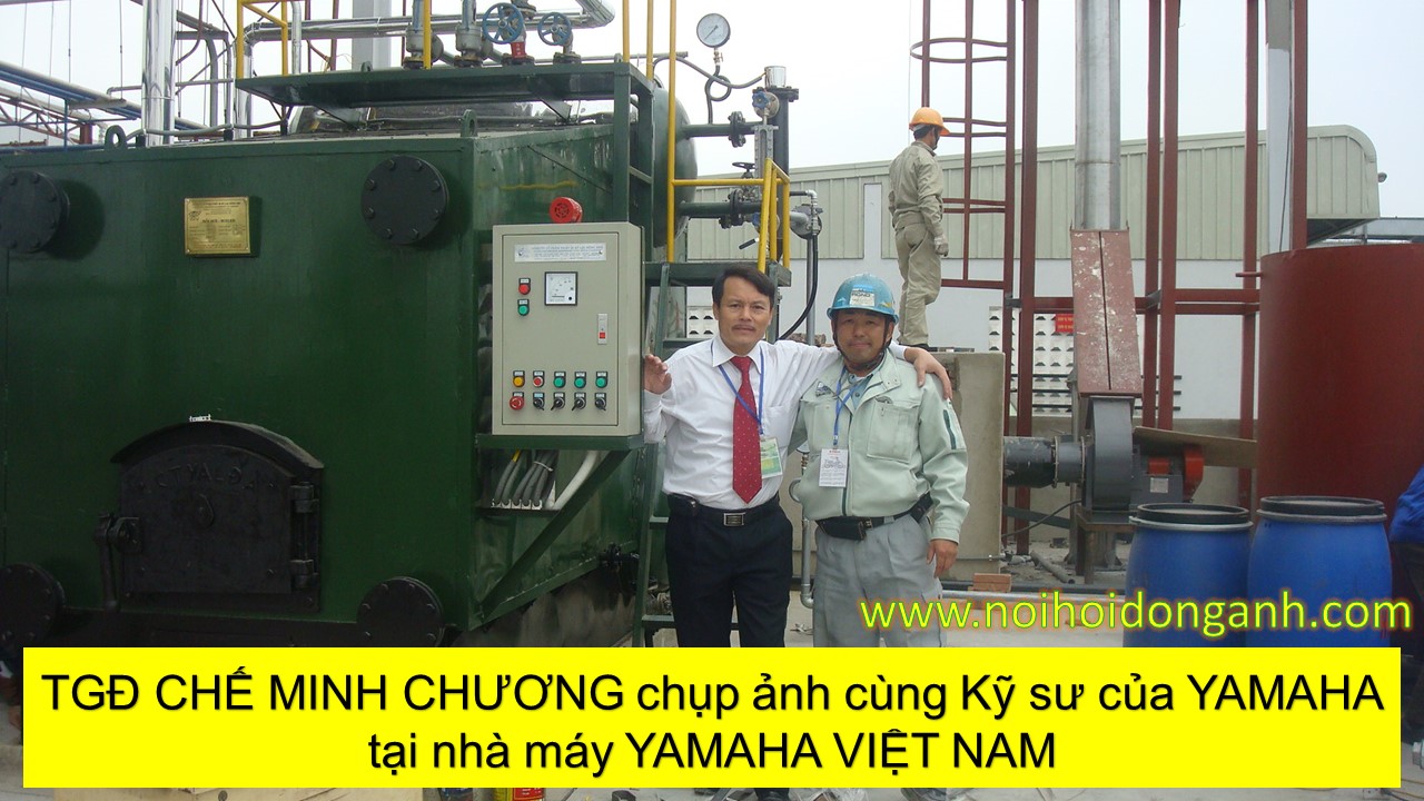 Nồi đốt than tại nhà máy Yamaha - Thiết Bị Áp Lực Đông Anh - Công Ty Cổ Phần Thiết Bị Áp Lực Đông Anh