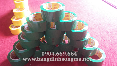 Băng dính opp màu xanh lá cây - Màng Quấn Pallet Song Mã - Công Ty TNHH Thương Mại Và Sản Xuất Song Mã