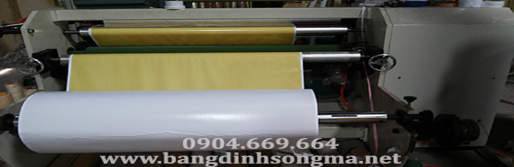 Máy sản xuất băng dính 2 mặt - Màng Quấn Pallet Song Mã - Công Ty TNHH Thương Mại Và Sản Xuất Song Mã