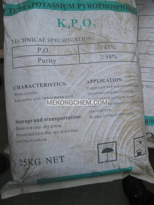 Potasium Pyrophosphate - MEKONG CHEMICALS - Công Ty TNHH Hóa Chất Mê Kông