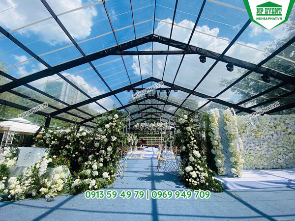 Sản xuất nhà bạt trong suốt