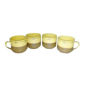 Bộ 4 tách cafe vàng rạn nâu - Công Ty TNHH Sản Xuất Phát Triển Thương Mại Anh Tuấn