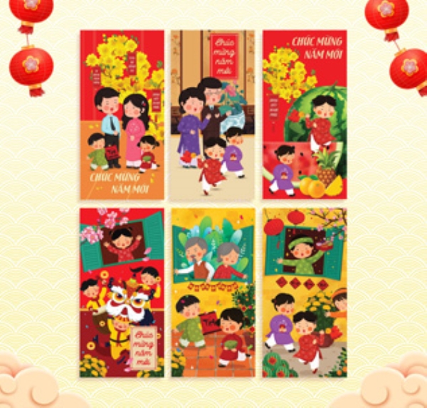 In bao lì xì Tết - In Bắc Việt - Công Ty TNHH In Thiết Kế Bắc Việt