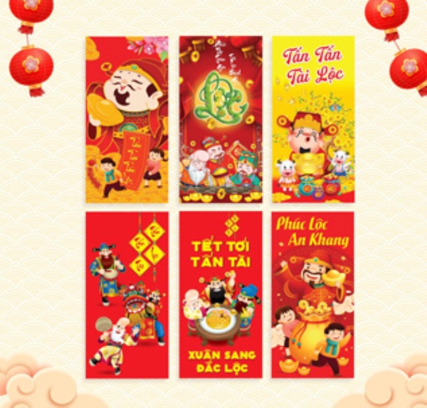 In bao lì xì Tết - In Bắc Việt - Công Ty TNHH In Thiết Kế Bắc Việt