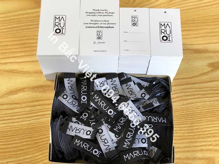 In mác quần áo - In Bắc Việt - Công Ty TNHH In Thiết Kế Bắc Việt