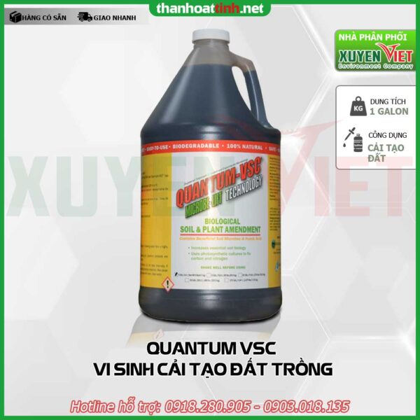 Men vi sinh cải tạo đất trồng Microbe Lift: Quantum VSC - Vật Liệu Lọc Nước Xuyên Việt - Công Ty TNHH Môi Trường Xuyên Việt