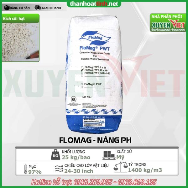 Hạt nâng PH FloMag - Vật Liệu Lọc Nước Xuyên Việt - Công Ty TNHH Môi Trường Xuyên Việt