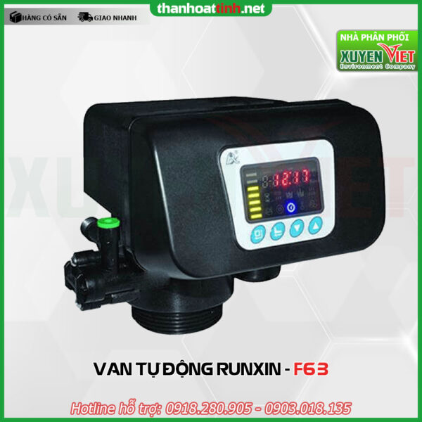 Van tự động Runxin F63 - Vật Liệu Lọc Nước Xuyên Việt - Công Ty TNHH Môi Trường Xuyên Việt