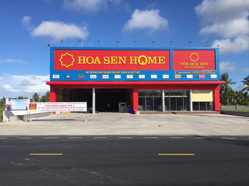 Mặt tiền hoa sen - Quảng Cáo Tam Giang - Công Ty TNHH Quảng Cáo Tam Giang