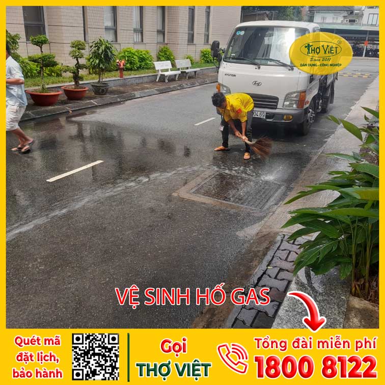 Vệ sinh hố ga - Sữa Chữa Điện Nước, Điện Lạnh Thợ Việt - Công Ty TNHH Dịch Vụ Kỹ Thuật Thợ Việt