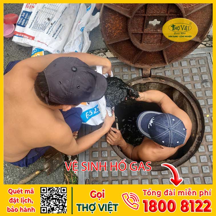 Vệ sinh hố ga - Sữa Chữa Điện Nước, Điện Lạnh Thợ Việt - Công Ty TNHH Dịch Vụ Kỹ Thuật Thợ Việt