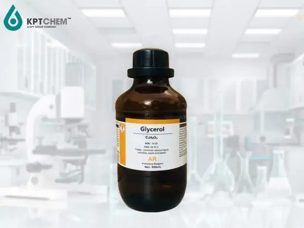 Glycerol - C3H8O3 500ml - Hóa Chất Kim Phong - Công Ty Cổ Phần Hóa Chất Kỹ Thuật Kim Phong