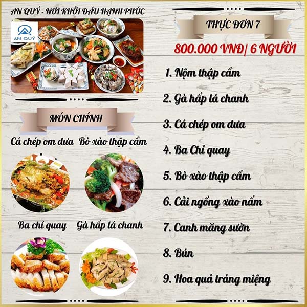 Menu thực đơn