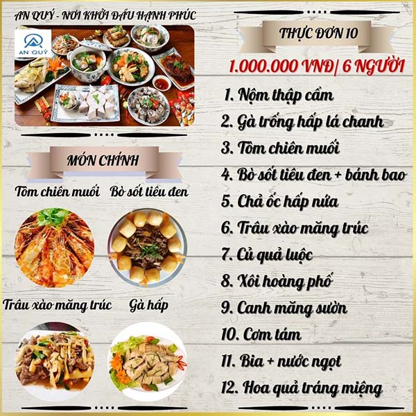 Menu thực đơn