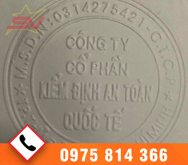 Dấu dập nổi chứng chỉ