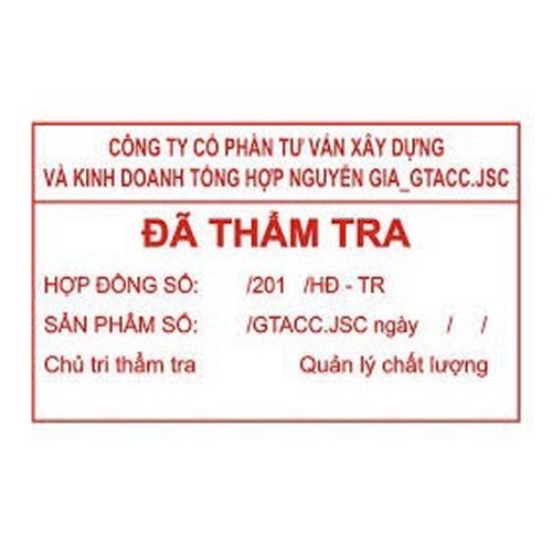 Mẫu dấu - Khắc Dấu Sao Việt - Công Ty TNHH Một Thành Viên Dịch Vụ Khắc Dấu Sao Việt