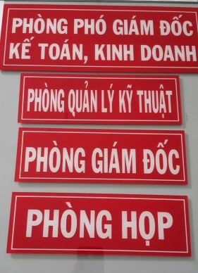 Mẫu bảng hiệu - Khắc Dấu Sao Việt - Công Ty TNHH Một Thành Viên Dịch Vụ Khắc Dấu Sao Việt